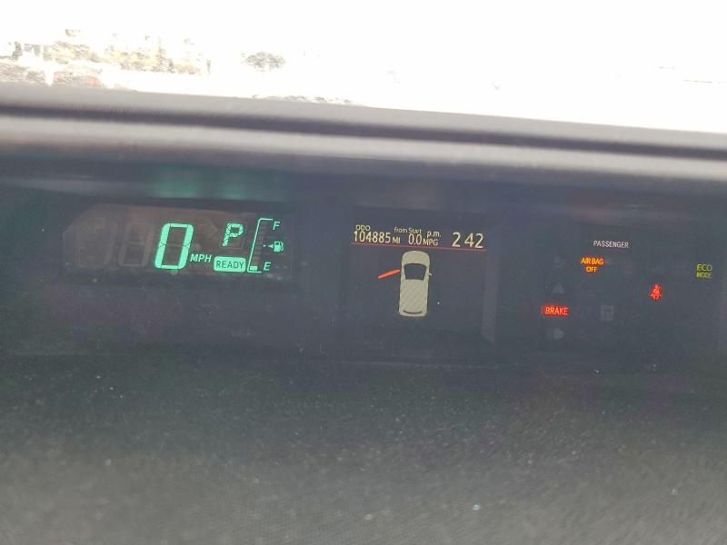 2013 Toyota Prius c VIN JTDKDTB34D1541154 COPART salvage auction — FRONT END, TN - SALVAGE CERTIFICATE, sold $225 on 2026-07-30 (photo 9)