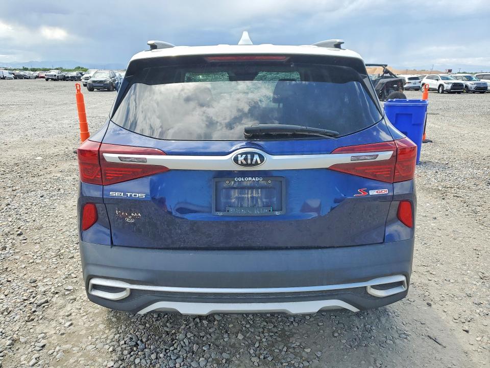2021 Kia Seltos VIN KNDEUCA24M7192225 COPART salvage auction — HAIL, Co - Certificate Of Title, sold $3,200 on 2026-07-28 (photo 6)