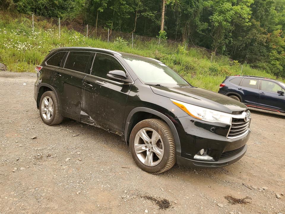 2015 Toyota Highlander VIN 5TDDKRFH2FS181976 COPART salvage auction — SIDE, Ny - Mv-907A Salvage Certificate, sold $5,200 on 2026-07-23 (photo 4)
