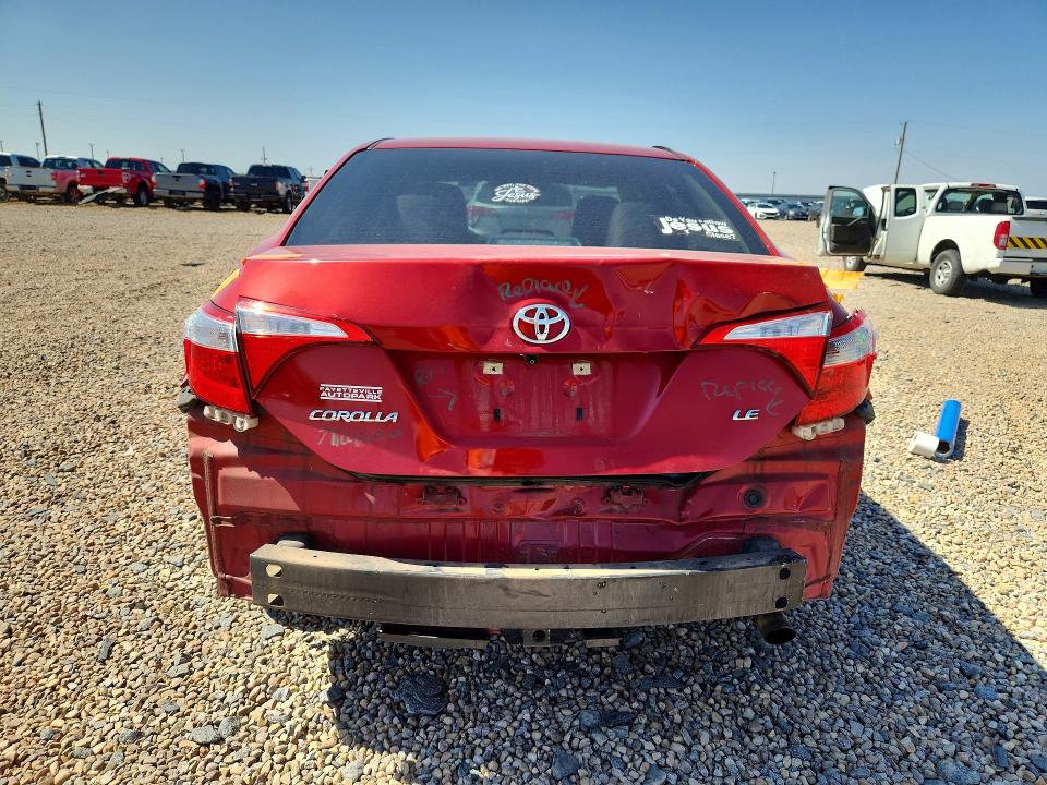 2014 Toyota Corolla VIN 5YFBURHE3EP040197 COPART salvage auction — FRONT END, Tx - Salvage Vehicle Title, sold $2,850 on 2026-07-14 (photo 6)