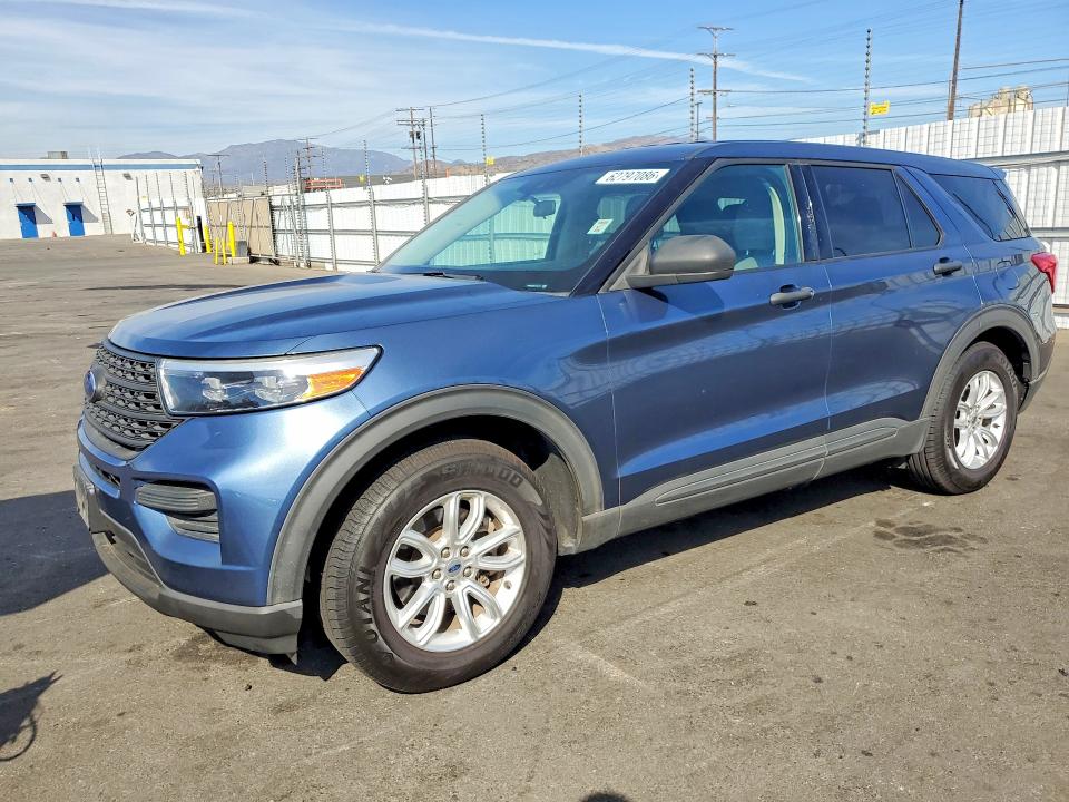 2020 Ford Explorer VIN 1FMSK7BH2LGB31081 COPART salvage auction — MINOR DENT/SCRATCHES, CA - DIS/DLR/EXP ONLY CLEAN TITLE (P), sold $7,100 on 2026-07-29 (photo 1)