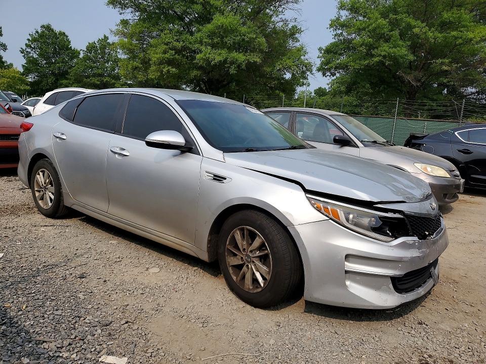 2018 Kia Optima VIN 5XXGT4L34JG236461 COPART salvage auction — FRONT END, Md - Certificate Of Title, sold $125 on 2026-07-28 (photo 4)