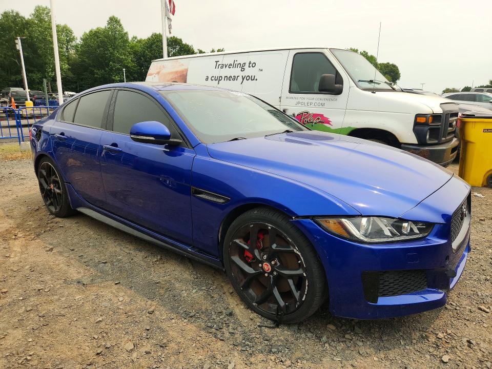 2019 Jaguar Xe VIN SAJAM4FV0KCP43828 COPART salvage auction — FRONT END, MI - CERT OF TITLE-SALVAGE VEHICLE (P), sold $4,500 on 2026-07-21 (photo 4)