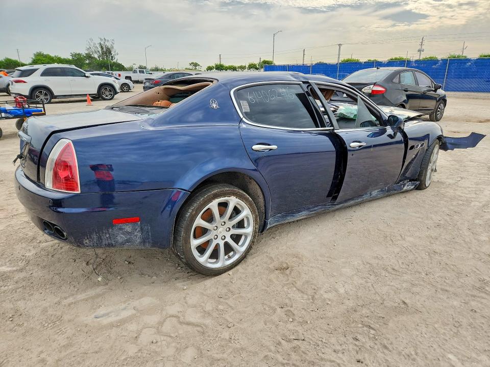 2008 Maserati Quattroporte VIN ZAMFE39A980033515 COPART salvage auction — FRONT END, FL - CERT OF TITLE-REBUILT, sold $275 on 2026-07-29 (photo 3)