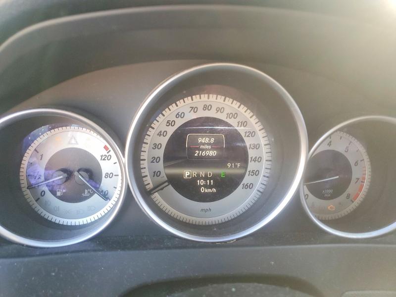2013 Mercedes-benz C-klasse VIN WDDGF8AB3DG106926 COPART salvage auction — REAR END, AL - CERT OF TITLE-SALVAGE TITLE (P), sold $650 on 2026-08-04 (photo 9)