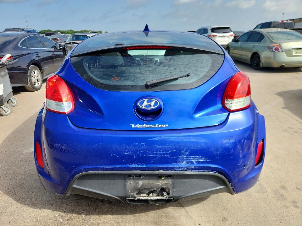 2013 Hyundai Veloster VIN KMHTC6AD3DU140899 COPART salvage auction — ALL OVER, Tx - Certificate Of Title, sold $225 on 2026-07-30 (photo 6)