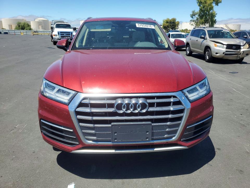 2018 Audi VIN WA1BNAFY4J2165224 COPART salvage auction — REAR END, Ca - Salvage Certificate, sold $10,600 on 2026-07-15 (photo 5)