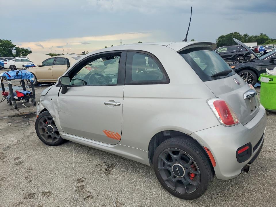2013 Fiat 500 VIN 3C3CFFBR4DT750217 COPART salvage auction — FRONT END, Fl - Cert Of Title Slvg Rebuildable, sold $450 on 2026-07-30 (photo 2)