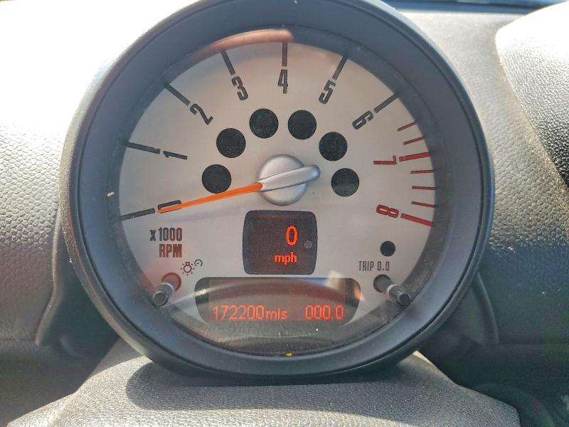 2011 Mini Cooper VIN WMWZC3C51BWH97849 COPART salvage auction — FRONT END, CA - SALVAGE CERTIFICATE, sold $300 on 2026-08-12 (photo 9)