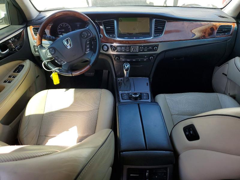2015 Hyundai Equus VIN KMHGH4JH0FU098561 COPART salvage auction — MINOR DENT/SCRATCHES, Ca - Dis/Dlr/Exp App For Dup Clean, sold $1,500 on 2026-07-31 (photo 8)