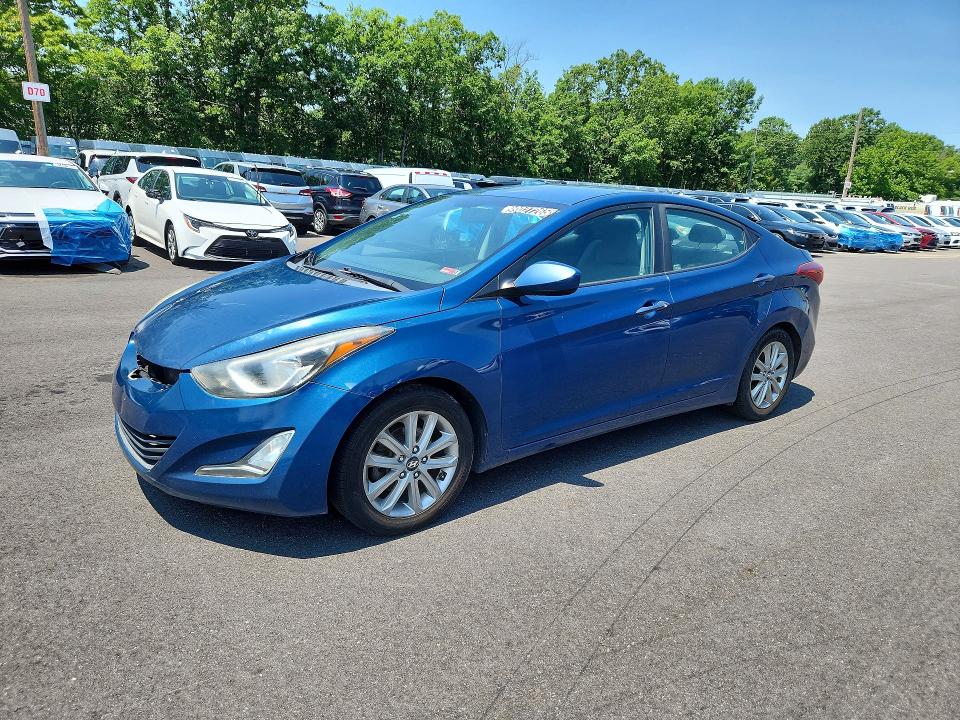 2015 Hyundai Elantra VIN KMHDH4AE6FU446999 COPART salvage auction — MINOR DENT/SCRATCHES, Va - Certificate Of Title, sold $125 on 2026-07-28 (photo 1)