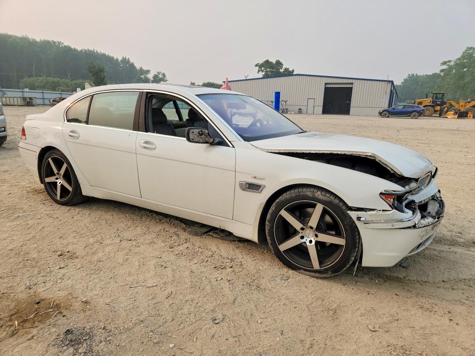 2003 BMW 7er VIN WBAGN63443DR08429 COPART salvage auction — FRONT END, Va - Certificate Of Title, sold $100 on 2026-07-28 (photo 4)