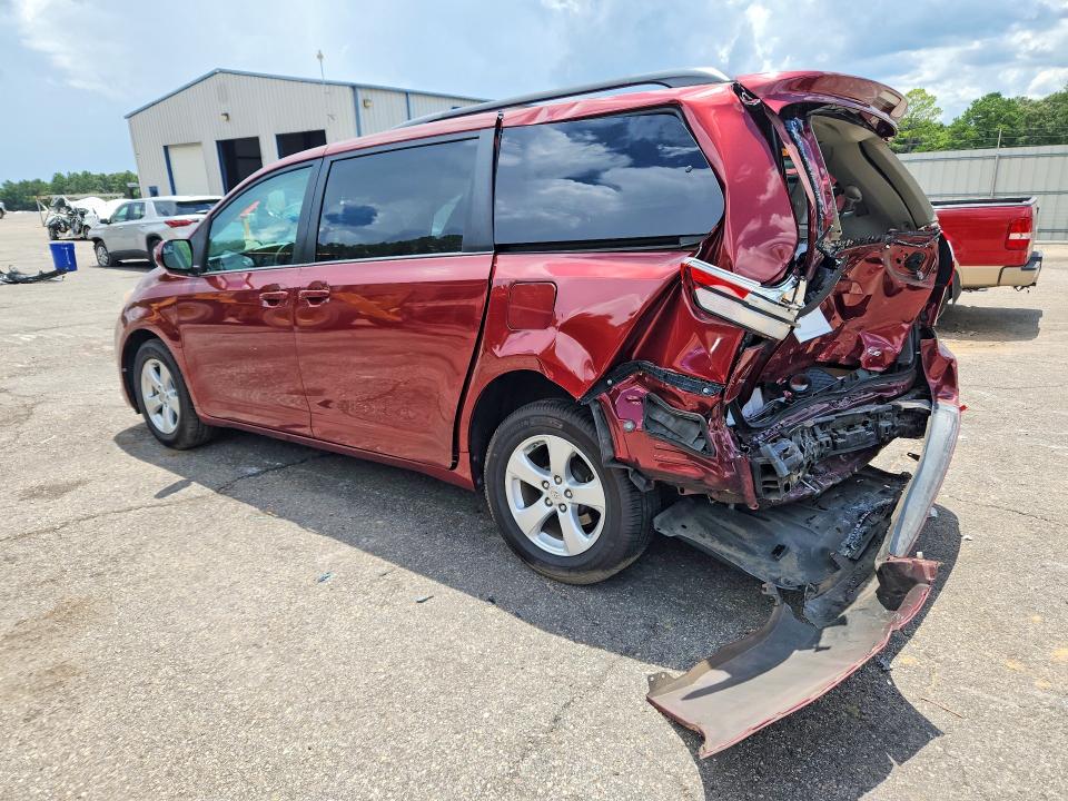 2016 Toyota Sienna VIN 5TDKK3DC1GS748739 COPART salvage auction — REAR END, AL - CERT OF TITLE-SALVAGE TITLE (P), sold $2,850 on 2026-07-27 (photo 2)
