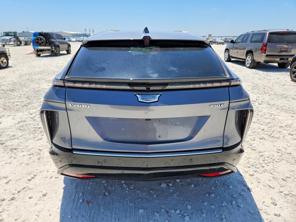 2023 Cadillac Lyriq VIN 1GYKPMRK3PZ001482 COPART salvage auction — FRONT END, Tx - Salvage Vehicle Title, sold $10,900 on 2026-08-20 (photo 6)