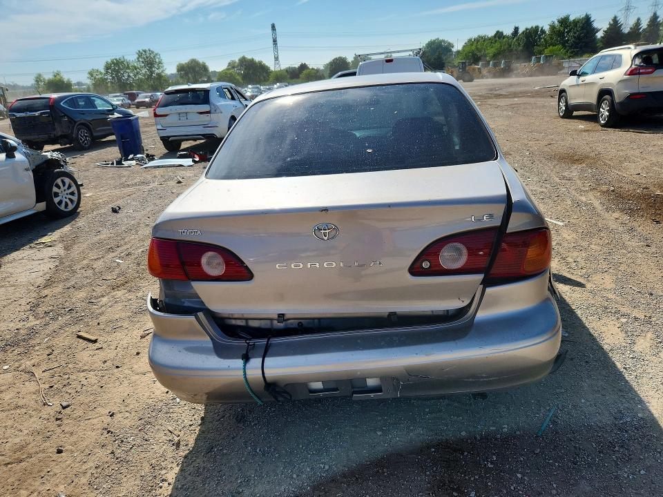 2001 Toyota Corolla VIN 1NXBR12E91Z529465 COPART salvage auction — REAR END, Il - Salvage Certificate, sold $250 on 2026-07-30 (photo 6)