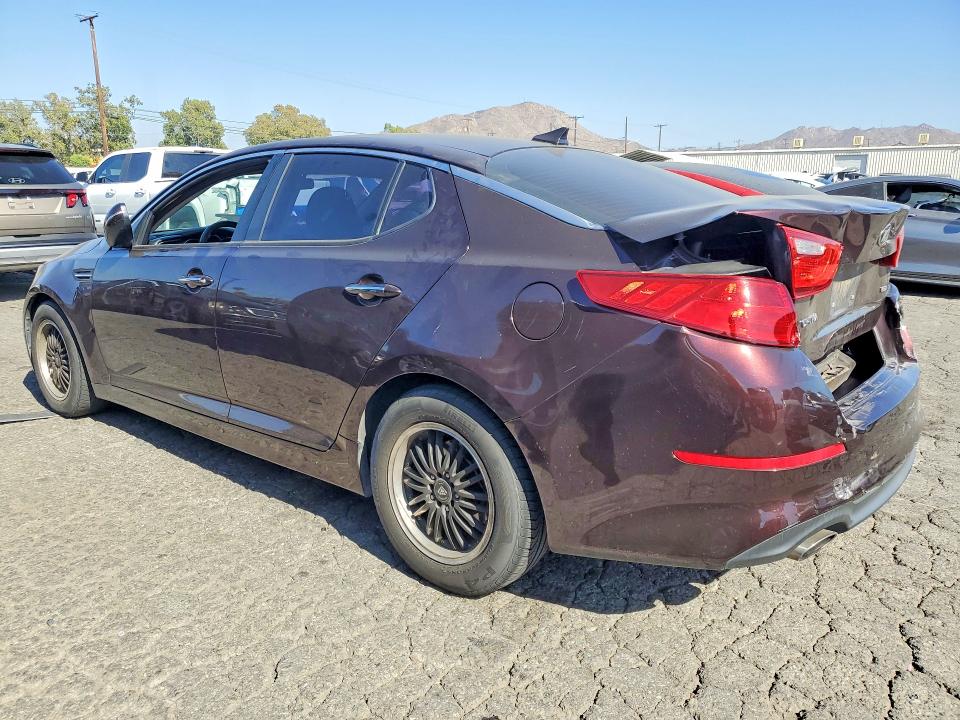 2015 Kia Optima VIN 5XXGM4A71FG376686 COPART salvage auction — REAR END, Ca - Salvage Certificate, sold $925 on 2026-07-20 (photo 2)