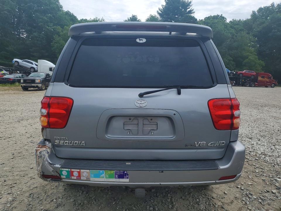 2004 Toyota Sequoia VIN 5TDBT48A54S227790 COPART salvage auction — MINOR DENT/SCRATCHES, MA - CERTIFICATE OF TITLE (P), sold $875 on 2026-07-29 (photo 6)
