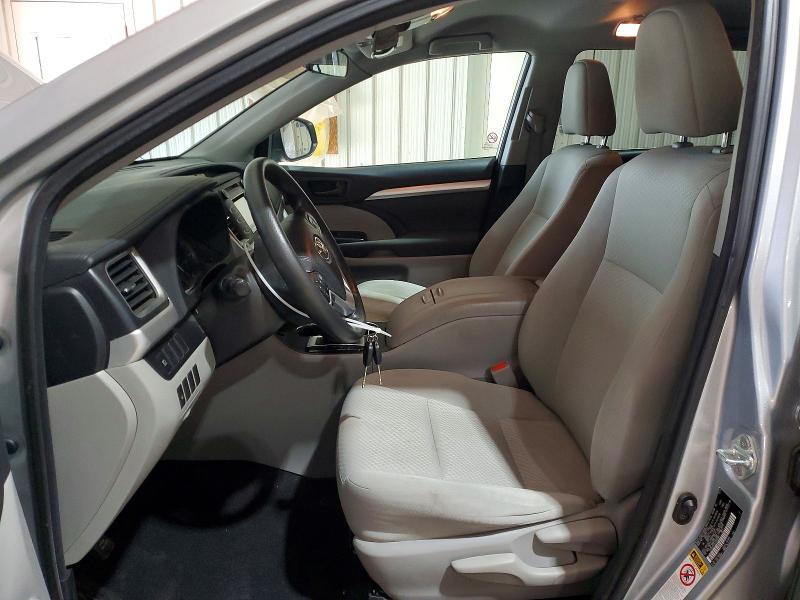 2018 Toyota Highlander VIN 5TDBZRFH5JS805880 COPART salvage auction — FRONT END, Pa - Certificate Of Salvage, sold $8,600 on 2026-07-20 (photo 7)