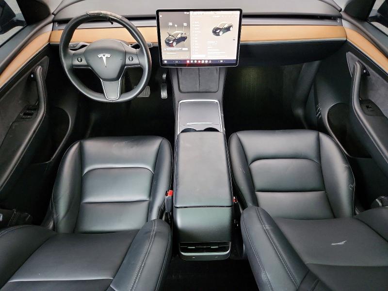 2022 Tesla Model y VIN 7SAYGDEE3NA015482 COPART salvage auction — FRONT END, FL - CERTIFICATE OF DESTRUCTION, sold $8,200 on 2026-09-10 (photo 8)