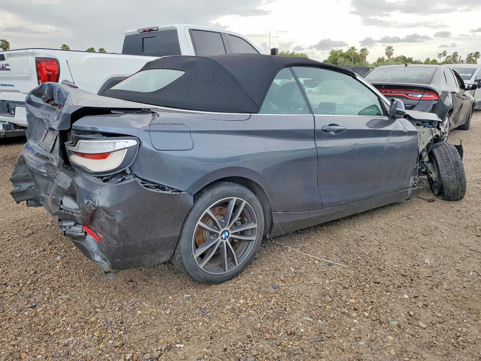 2018 BMW 2 series VIN WBA2M7C55JVD51729 COPART salvage auction — ALL OVER, Tx - Salvage Vehicle Title, sold $100 on 2026-07-29 (photo 3)