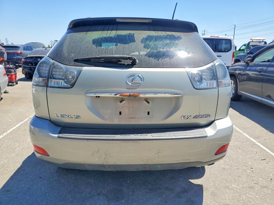 2007 Lexus Rx 400h VIN JTJGW31U172002075 COPART salvage auction — REAR END, CA - SALVAGE CERTIFICATE, sold $1,300 on 2026-07-23 (photo 6)