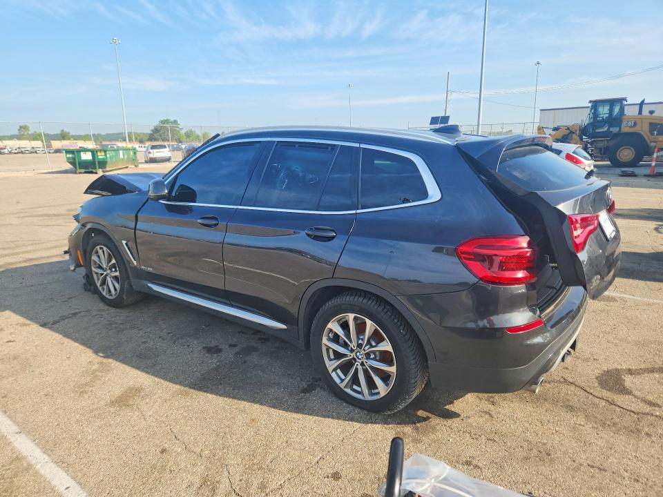 2018 BMW X3 VIN 5UXTR9C50JLC82558 COPART salvage auction — FRONT END, In - Certificate Of Title (P), sold $3,600 on 2026-07-29 (photo 2)