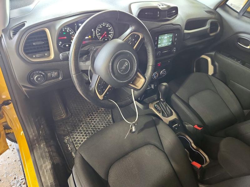 2016 Jeep Renegade VIN ZACCJBBT6GPD09120 COPART salvage auction — FRONT END, Pa - Cert Of Salv-R=Reconstructed, sold $1,100 on 2026-08-06 (photo 8)