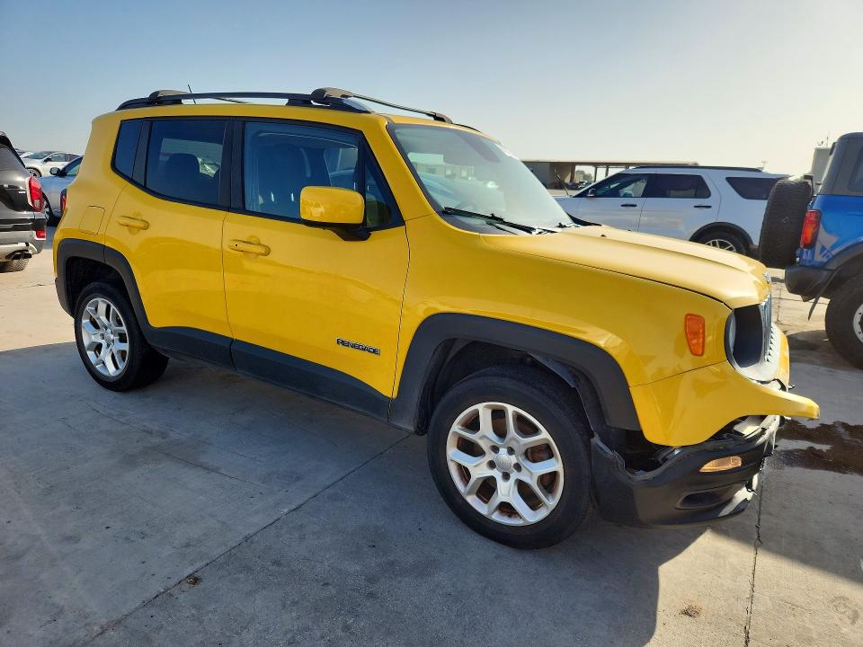2015 Jeep Renegade VIN ZACCJBBT5FPC33128 COPART salvage auction — FRONT END, Tx - Salvage Vehicle Title, sold $1,450 on 2026-07-27 (photo 4)