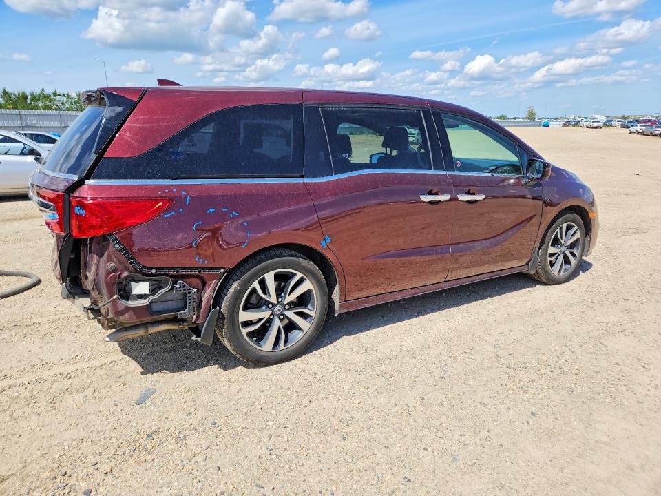2019 Honda Odyssey VIN 5FNRL6H8XKB506984 COPART salvage auction — REAR END, AB - BOS - SALVAGE, sold $12,400 on 2026-07-09 (photo 3)