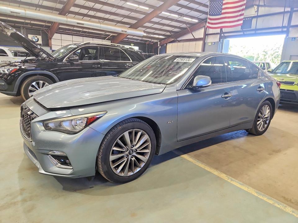 2018 Infiniti Q50 VIN JN1EV7AR8JM436508 COPART salvage auction — SIDE, Tn - Certificate Of Title (P), sold $4,450 on 2026-07-27 (photo 1)