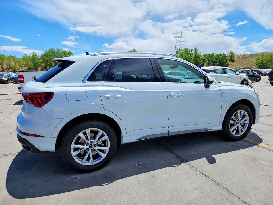 2023 Audi Q3 VIN WA1EECF37P1031223 COPART salvage auction — SIDE, Co - Public - Salvage Title, sold $13,400 on 2026-08-05 (photo 3)