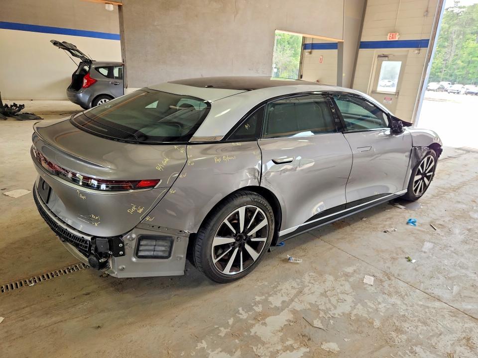 2022 Lucid Air VIN 50EA1GBA7NA003099 COPART salvage auction — FRONT END, Va - Cert Of Title - Salvage, sold $17,700 on 2026-08-14 (photo 3)