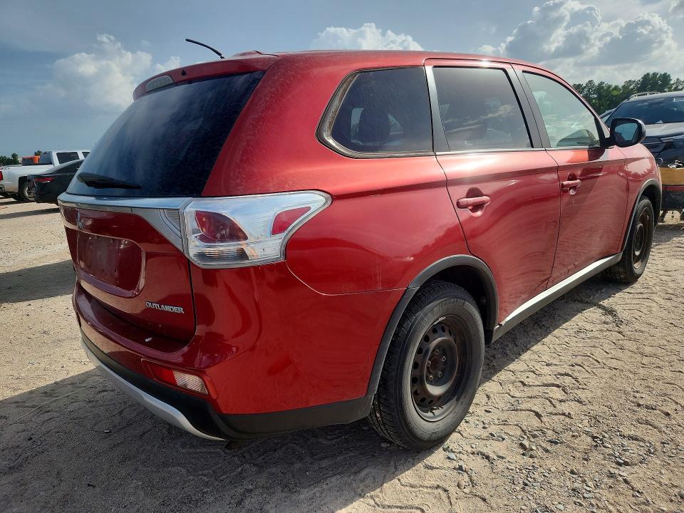 2015 Mitsubishi Outlander VIN JA4AD2A31FZ003694 COPART salvage auction — MINOR DENT/SCRATCHES, Tx - Certificate Of Title, sold $600 on 2026-07-18 (photo 3)