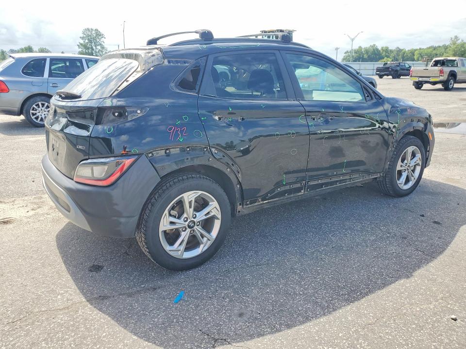 2022 Hyundai Kona VIN KM8K3CAB3NU831375 COPART salvage auction — SIDE, NC - SALVAGE CERTIFICATE OF TITLE (P), sold $275 on 2026-07-23 (photo 3)