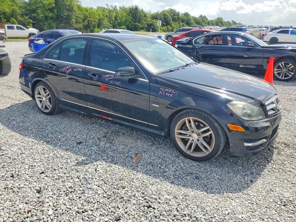 2012 Mercedes-benz VIN WDDGF4HB4CA623264 COPART salvage auction — REAR END, La - Cert Of Title-Salvage, sold $1,000 on 2026-08-03 (photo 4)