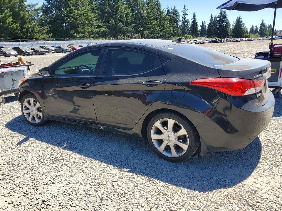 2012 Hyundai Elantra VIN KMHDH4AE7CU272033 COPART salvage auction — FRONT END, WA - BILL OF SALE, sold $575 on 2026-07-24 (photo 2)