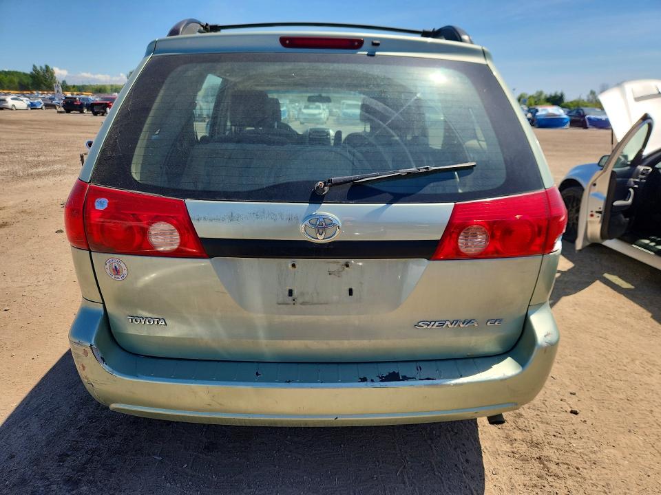 2006 Toyota Sienna VIN 5TDZA29C56S410814 COPART salvage auction — FRONT END, On - Permit No Brand - Unfit, sold $200 on 2026-07-21 (photo 6)