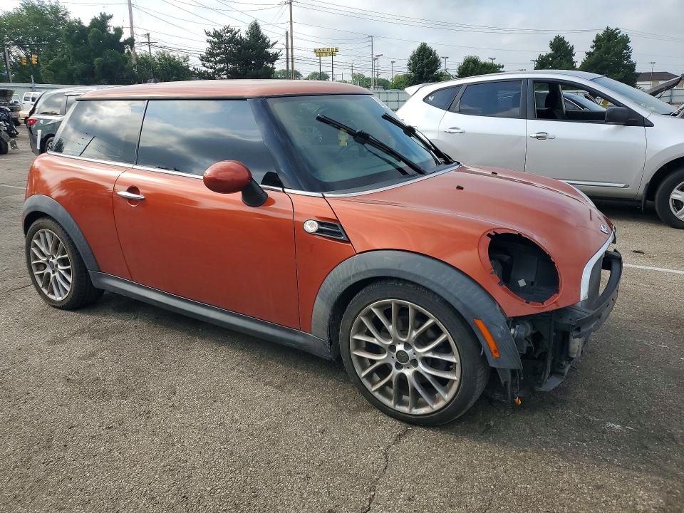 2011 Mini Cooper VIN WMWSU3C53BT095402 COPART salvage auction — FRONT END, Oh - Cert Of Title-Salvage, sold $425 on 2026-07-15 (photo 4)