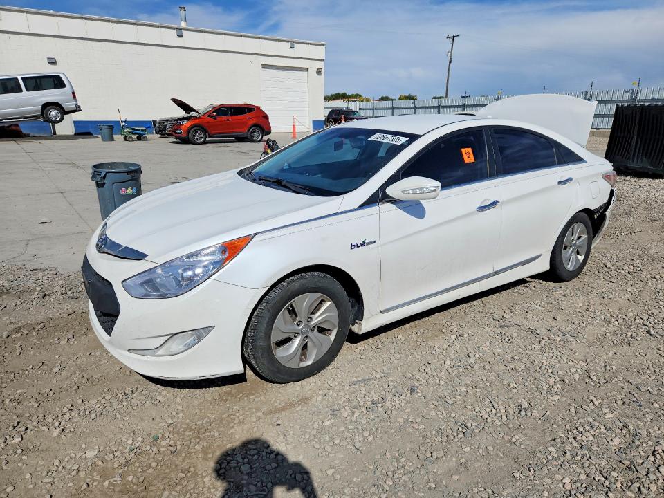2014 Hyundai Sonata VIN KMHEC4A44EA115171 COPART salvage auction — REAR END, UT - FLOOD/SALVAGE CERT. OF TITLE (P), sold $350 on 2026-07-13 (photo 1)