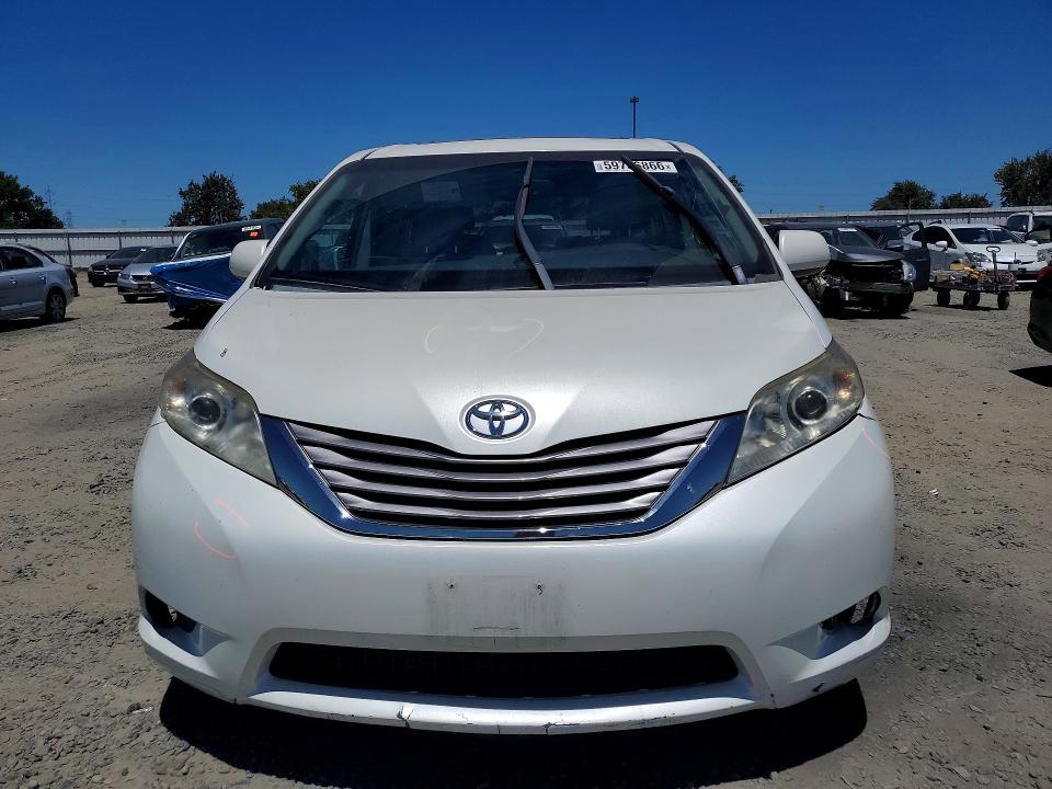 2015 Toyota Sienna VIN 5TDYK3DC9FS527320 COPART salvage auction — REAR END, CA - SALVAGE CERTIFICATE, sold $3,150 on 2026-07-16 (photo 5)