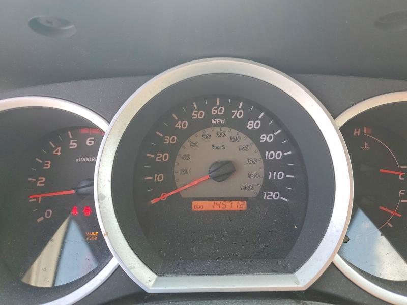 2008 Toyota Tacoma VIN 5TETU62N68Z560176 COPART salvage auction — FRONT END, Fl - Cert Of Title Slvg Rebuildable, sold $4,000 on 2026-07-31 (photo 9)