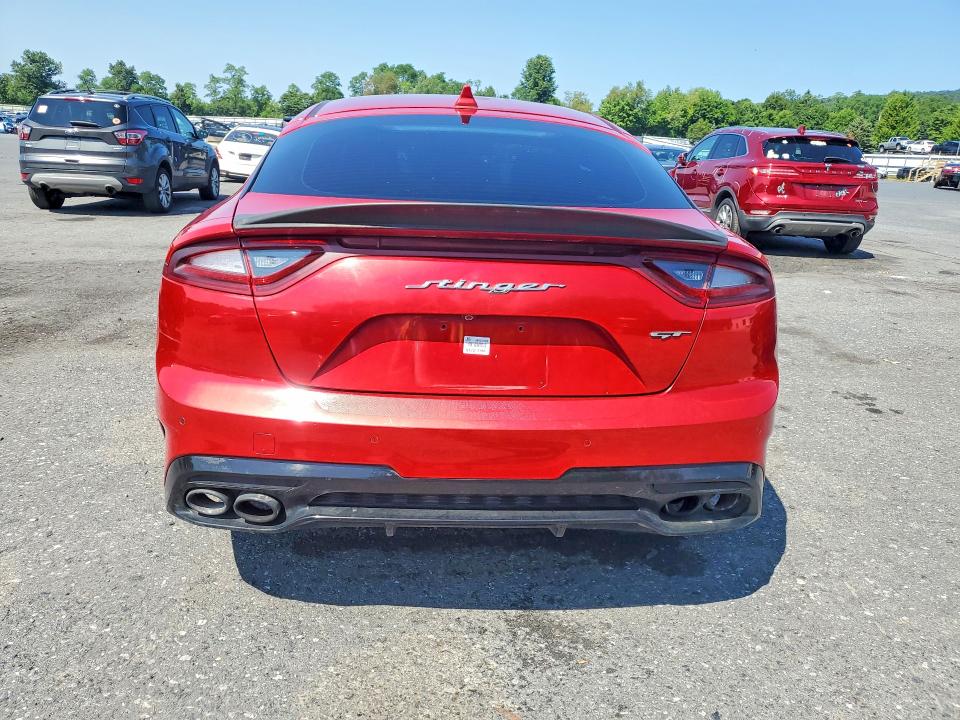 2019 Kia Stinger VIN KNAE35LC6K6063939 COPART salvage auction — FRONT END, VA - CERTIFICATE OF TITLE (P), sold $7,300 on 2026-07-28 (photo 6)