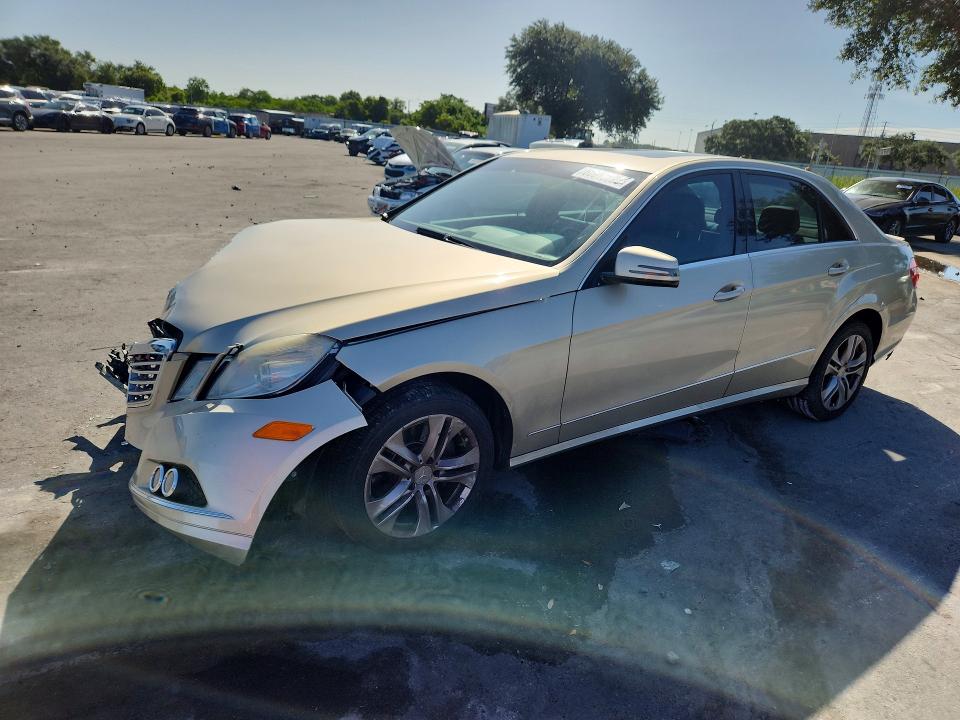 2010 Mercedes-benz E-klasse VIN WDDHF5GB0AA036178 COPART salvage auction — FRONT END, Fl - Cert Of Title Slvg Rebuildable, sold $700 on 2026-08-13 (photo 1)