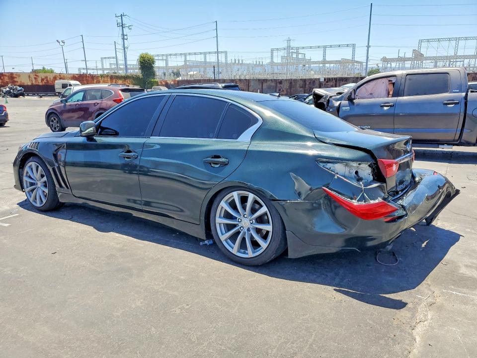 2015 Infiniti Q50 VIN JN1BV7AP3FM358857 COPART salvage auction — REAR END, Ca - Salvage Certificate, sold $950 on 2026-08-26 (photo 2)