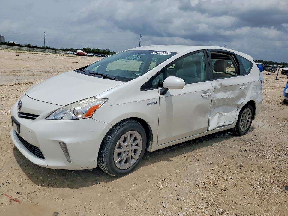 2012 Toyota Prius VIN JTDZN3EU6C3024182 COPART salvage auction — SIDE, TX - SALVAGE VEHICLE TITLE (P), sold $2,650 on 2026-07-23 (photo 1)