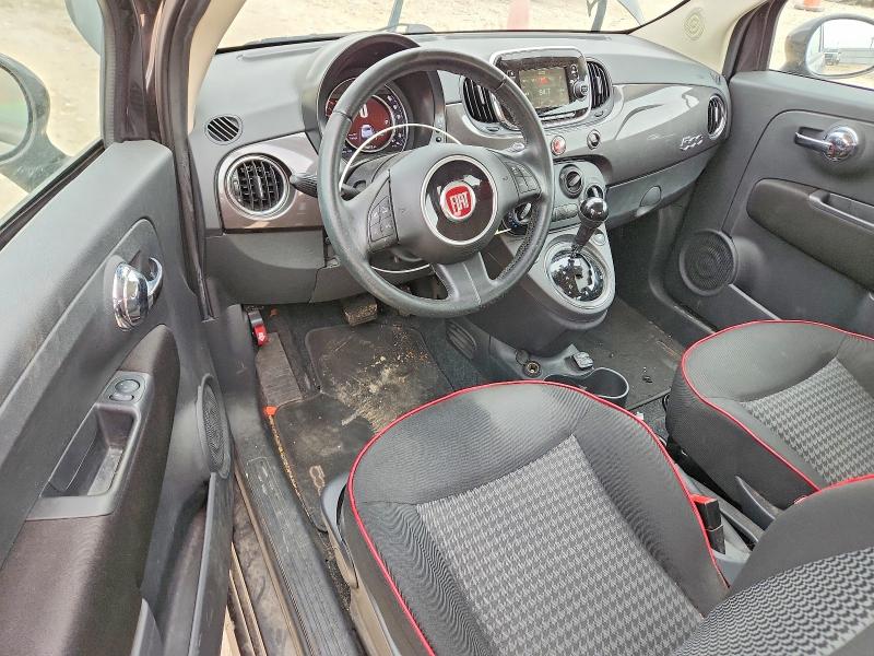 2017 Fiat 500 VIN 3C3CFFKR0HT700114 COPART salvage auction — MECHANICAL, TX - CERTIFICATE OF TITLE, sold $1,300 on 2026-08-06 (photo 8)