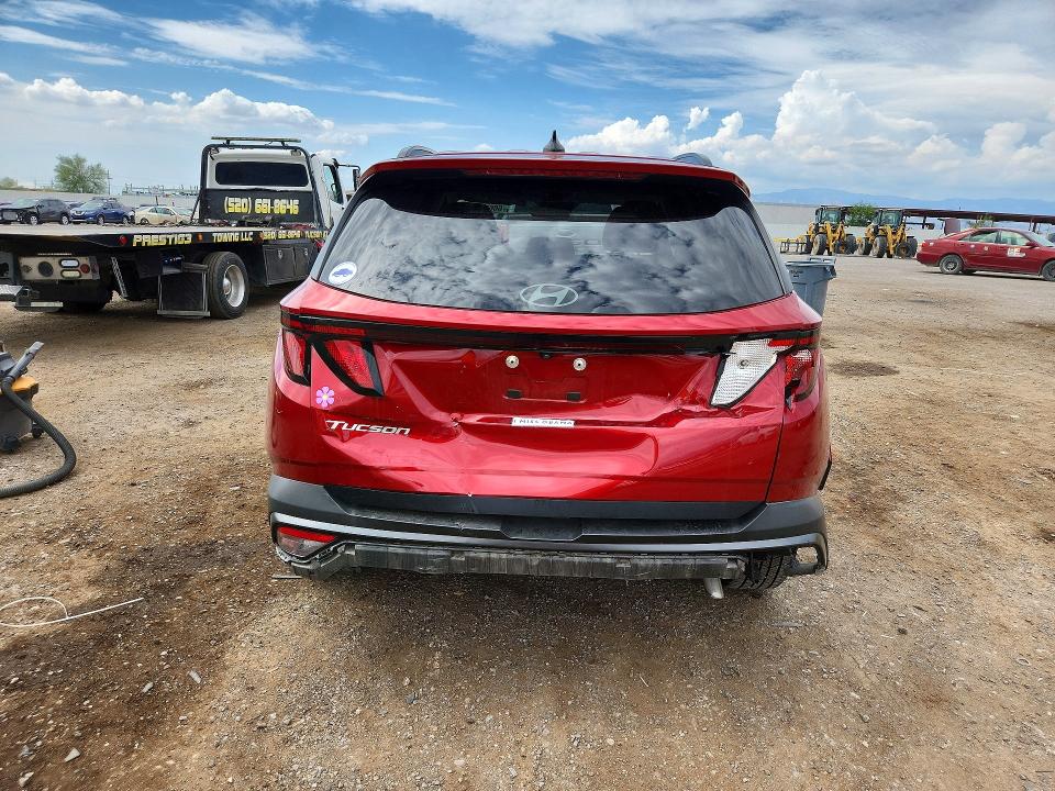 2025 Hyundai Tucson VIN 5NMJB3DE3SH464473 COPART salvage auction — REAR END, Az - Cert Of Title - Salvage, sold $9,500 on 2026-07-31 (photo 6)