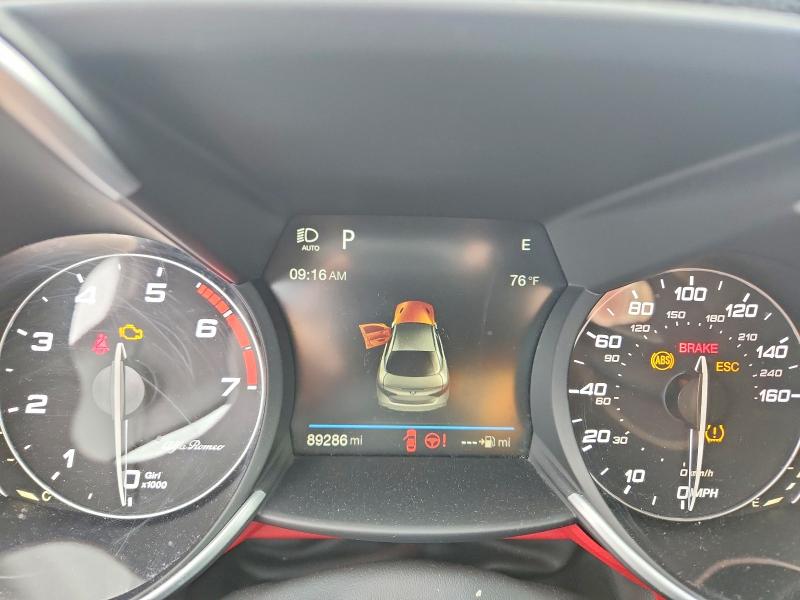 2018 Alfa romeo Giulia VIN ZARFAECN8J7589597 COPART salvage auction — WATER/FLOOD, Al - Cert Of Title-Flood Salvage, sold $1,900 on 2026-08-25 (photo 9)