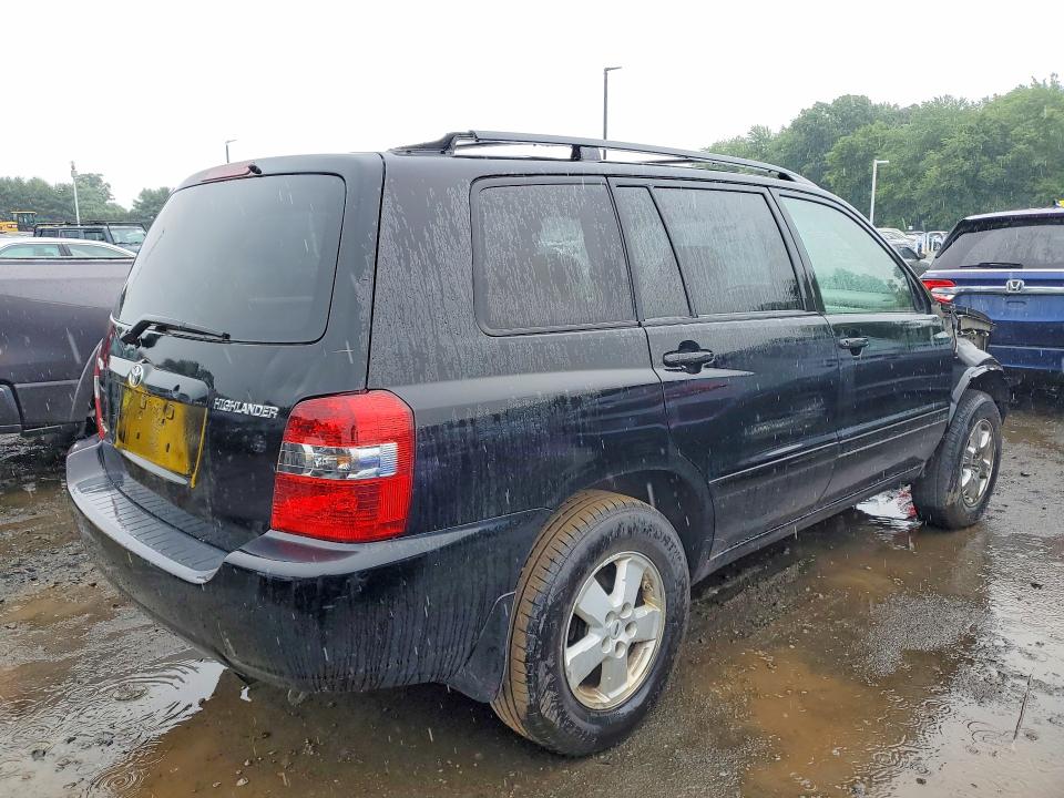 2004 Toyota Highlander VIN JTEEP21A340065303 COPART salvage auction — FRONT END, Ma - Cert Of Title-Salvage, sold $525 on 2026-07-09 (photo 3)