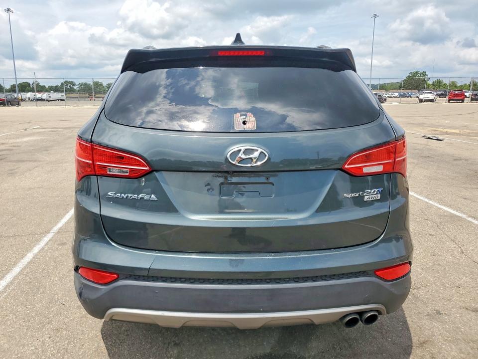 2013 Hyundai Santa fe VIN 5XYZUDLA2DG095376 COPART salvage auction — FRONT END, Oh - Cert Of Title-Salvage, sold $375 on 2026-07-31 (photo 6)